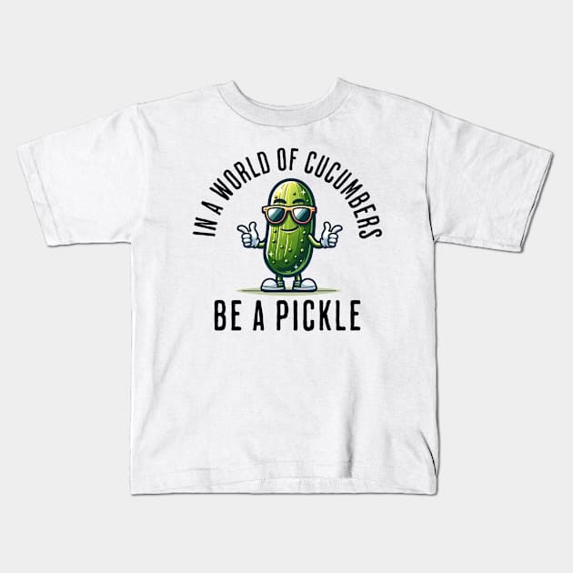 Funny Pickle I Love Pickles Pickle Lover Kids T-Shirt by Mind Your Tee